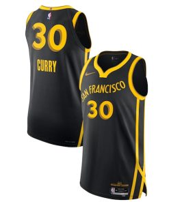 Nike Stephen Curry Golden State Warriors  Authentic Jersey - City Edition - Black
