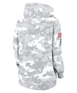 Alternative view of Miami Dolphins Nike Women's 2024 Salute To Service Club Fleece Pullover Hoodie - Arctic Camo