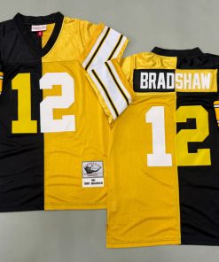 Terry Bradshaw Pittsburgh Steelers Authentic Split Throwback Retired Player Jersey