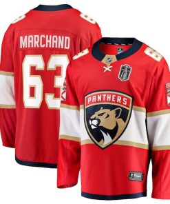 Brad Marchand Florida Panthers 2025 Stanley Cup Final Home Breakaway Player Jersey - Red