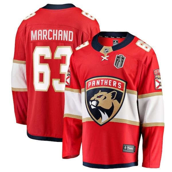 Brad Marchand Florida Panthers 2025 Stanley Cup Final Home Breakaway Player Jersey - Red
