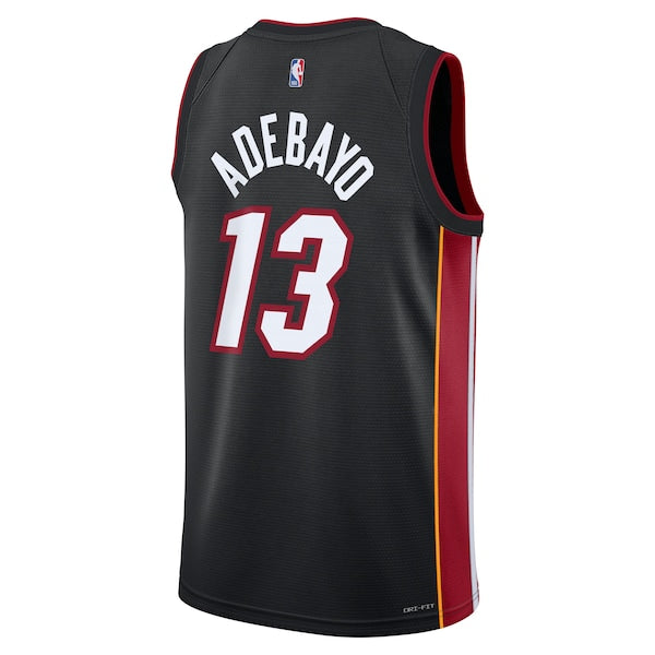 Bam Adebayo Miami Heat Nike Youth Swingman Jersey - Icon Edition - Black - Image 3