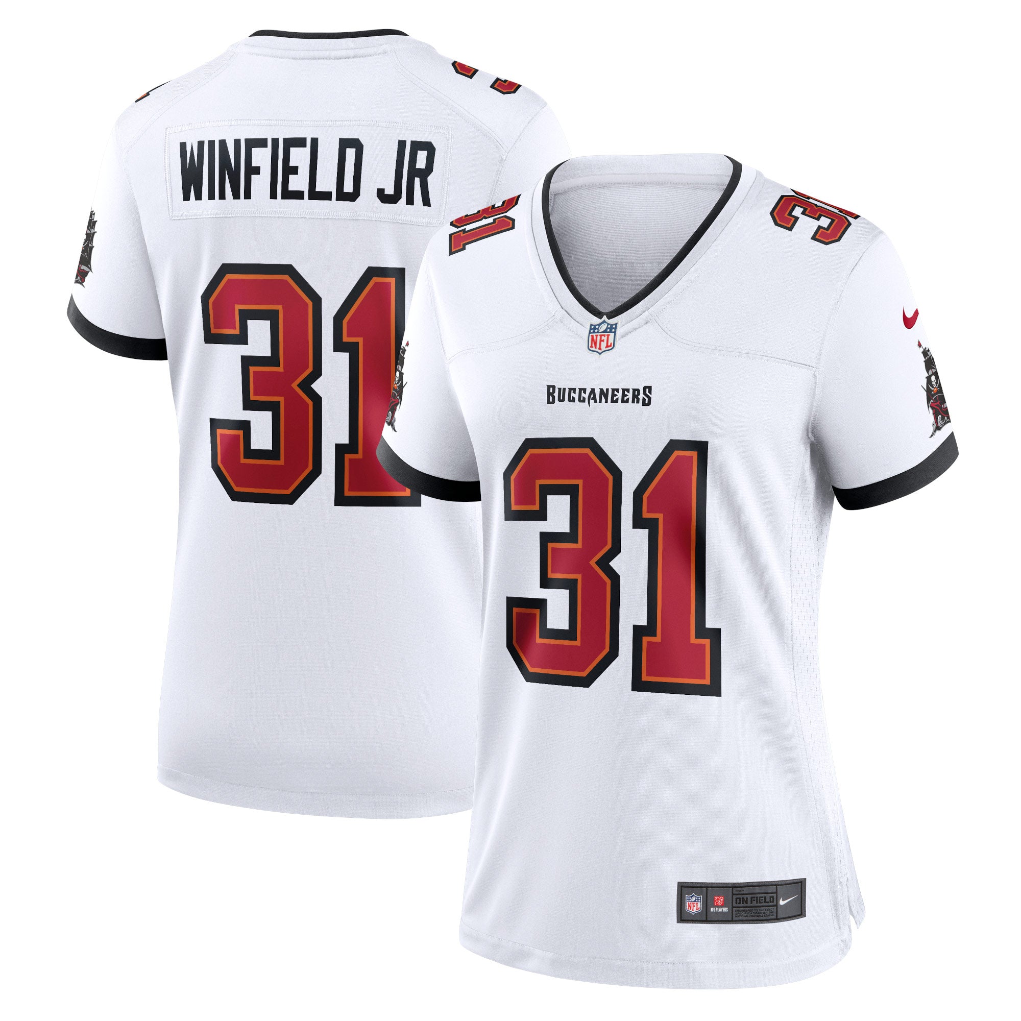 Antoine Winfield Jr. Tampa Bay Buccaneers Nike Women's Game Jersey - Pewter/White - Image 4