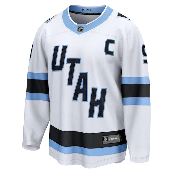 Clayton Keller Utah Mammoth Away Breakaway Player Jersey - White/Black - Image 3
