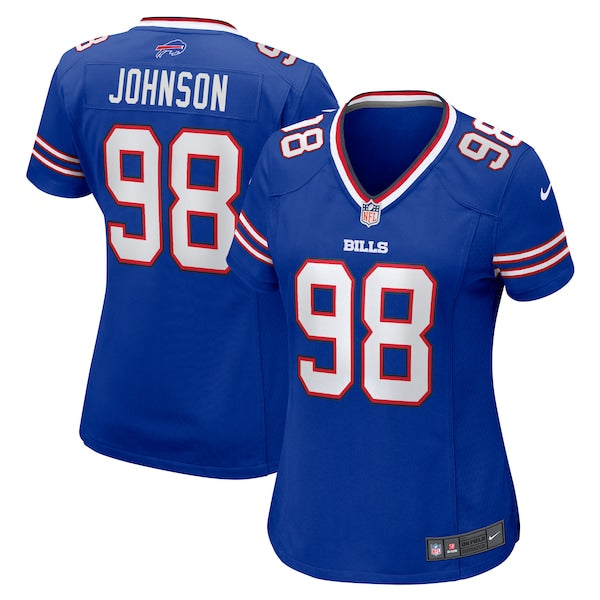 Austin Johnson Buffalo Bills Nike Women's Team Game Jersey - Royal