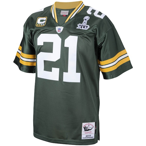 Charles Woodson Green Bay Packers 2010 Authentic Throwback Retired Player Jersey - Green - Image 2