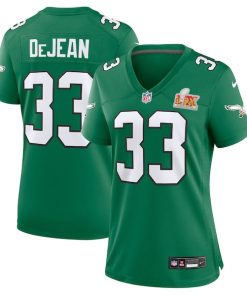 Cooper DeJean Philadelphia Eagles Nike Women's Super Bowl LIX 2nd Alternate Game Jersey - Kelly Green