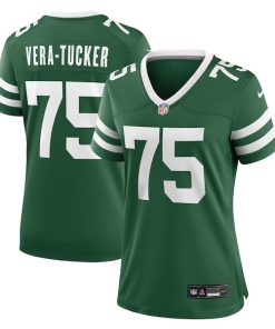 Alijah Vera-Tucker New York Jets Nike Women's Team Game Jersey - Legacy Green