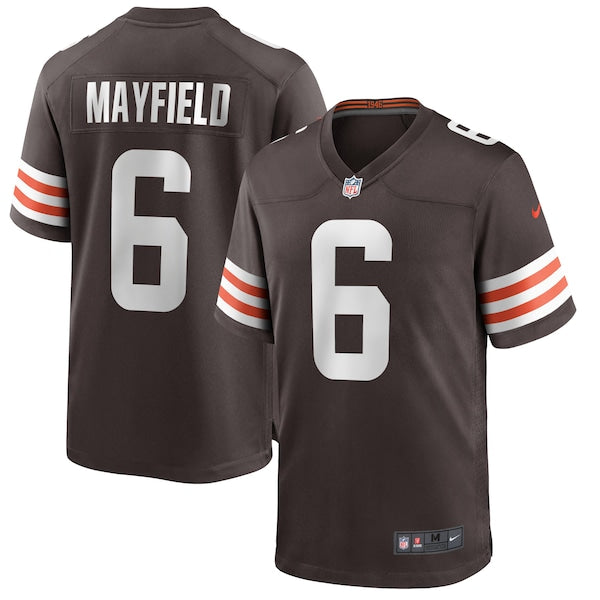 Baker Mayfield Cleveland Browns Nike Game Player Jersey - Brown/White - Image 2