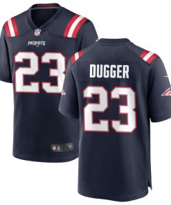 Alternative view of Kyle Dugger New England Patriots Nike Team Game Jersey -  Navy