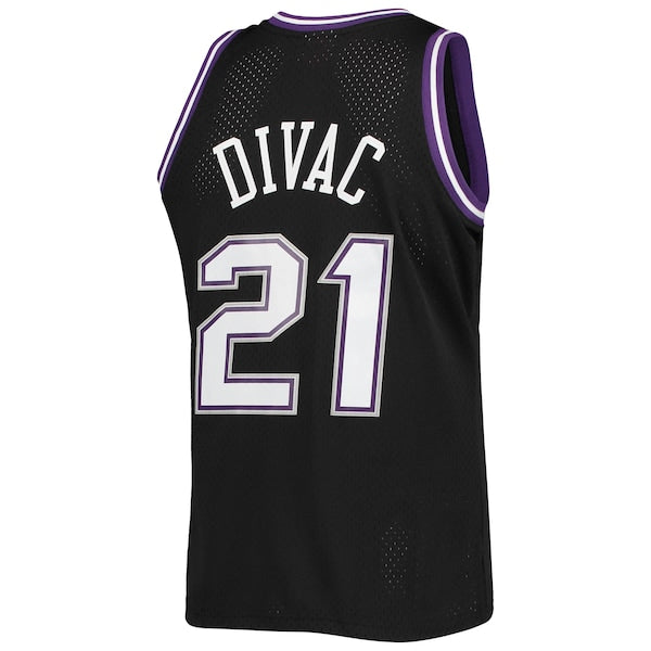 Vlade Divac Sacramento Kings 2000/01 Hardwood Classics Swingman Jersey - Black - Image 3