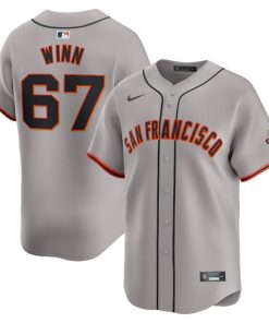 Keaton Winn San Francisco Giants Nike Away Limited Player Jersey - Gray/Cream