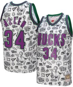 Ray Allen Milwaukee Bucks 2000/01 Swingman Jersey - White