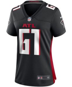 Alternative view of Matt Hennessy Atlanta Falcons Nike Women's Game Jersey - Black