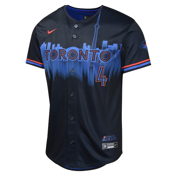 George Springer Toronto Blue Jays Nike Youth 2024 City Connect Limited Player Jersey - Navy - Image 2
