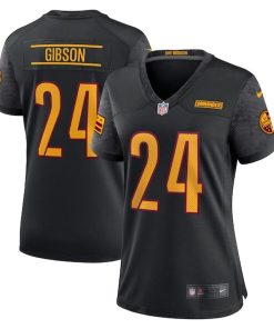 Alternative view of Antonio Gibson Washington Commanders Nike Women's Alternate Game Player Jersey - Black/Burgundy/White