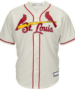 Alternative view of St. Louis Cardinals Big & Tall Replica Team Jersey - Cream