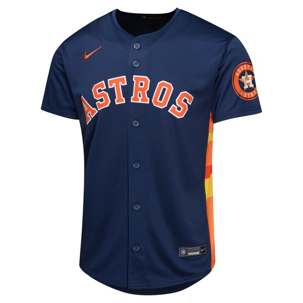 Jose Altuve Houston Astros Nike Youth Alternate Limited Player Jersey - Navy/Orange - Image 3