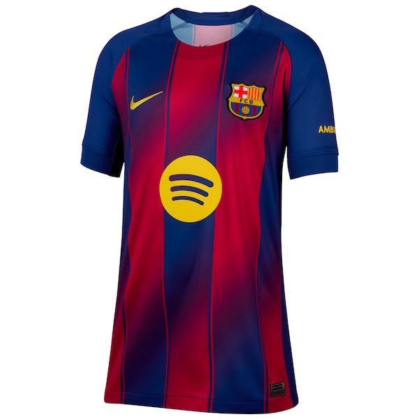 Lamine Yamal Barcelona Nike Youth 2025/26 Home Replica Player Jersey - Blue - Image 2