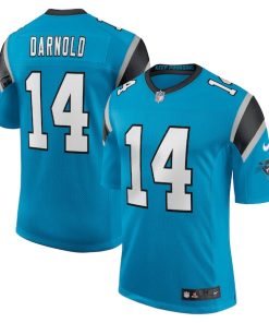 Alternative view of Sam Darnold Carolina Panthers Nike Vapor Limited Jersey - Blue/Black/White