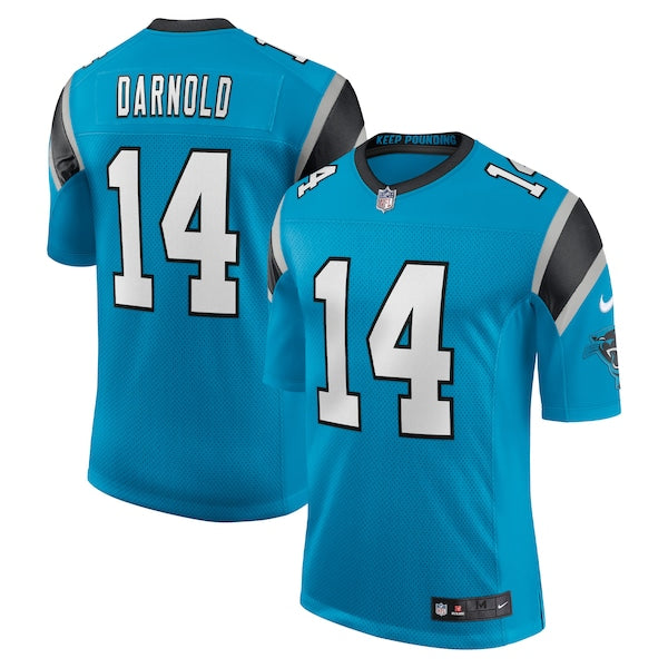 Sam Darnold Carolina Panthers Nike Vapor Limited Jersey - Blue/Black/White - Image 2