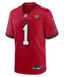 Alternative view of Rachaad White Tampa Bay Buccaneers Nike 50th Anniversary Team Game Jersey - Red