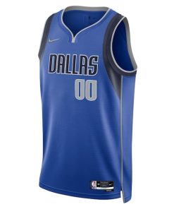 Alternative view of Dallas Mavericks Nike 2021/22 Diamond Swingman Custom Jersey - Icon Edition - Blue