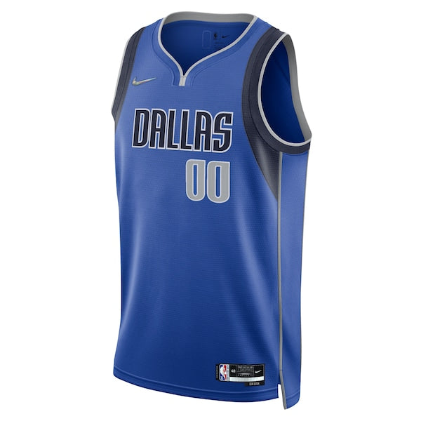 Dallas Mavericks Nike 2021/22 Diamond Swingman Custom Jersey - Icon Edition - Blue - Image 2