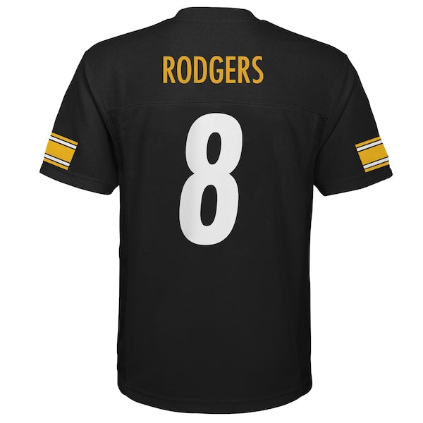 Aaron Rodgers Pittsburgh Steelers Outerstuff Preschool Replica Player Jersey - Black - Image 3