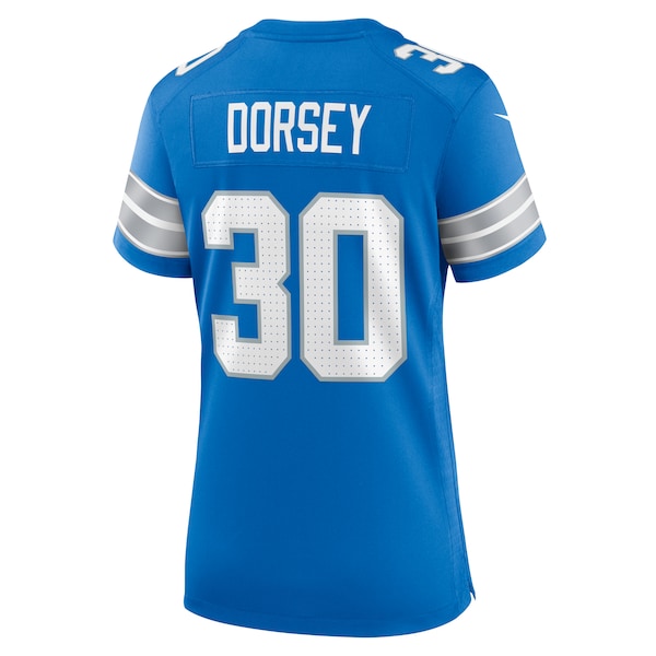 Khalil Dorsey Detroit Lions Nike Women's Team Game Jersey - Blue - Image 4