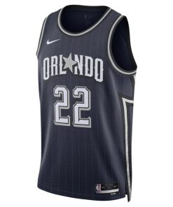 Alternative view of Franz Wagner Orlando Magic Nike Unisex 2023/24 Swingman Jersey - Navy - City Edition