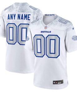Buffalo Bills Nike 2025 Rivalries Collection Custom Game Jersey - White