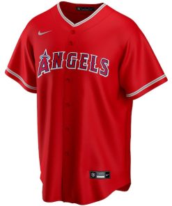 Alternative view of Mike Trout Los Angeles Angels Nike Youth Alternate Replica Player Jersey - Red