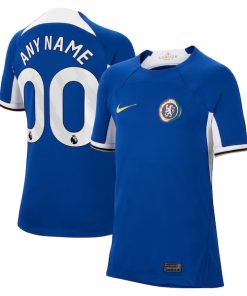 Chelsea Nike Youth 2023/24 Home Stadium Replica Custom Jersey - Blue