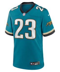 Alternative view of Foye Oluokun Jacksonville Jaguars Nike Prowler Throwback Player Game Jersey - Teal