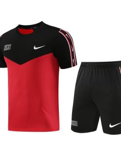 Nike Short Sleeve Training Jersey Set-ND03- Black/Red