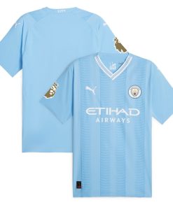 Manchester City Puma 2023/24 Authentic Jersey - Sky Blue