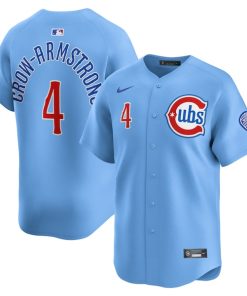 Pete Crow-Armstrong Chicago Cubs Nike Alternate Limited Player Jersey - Light Blue
