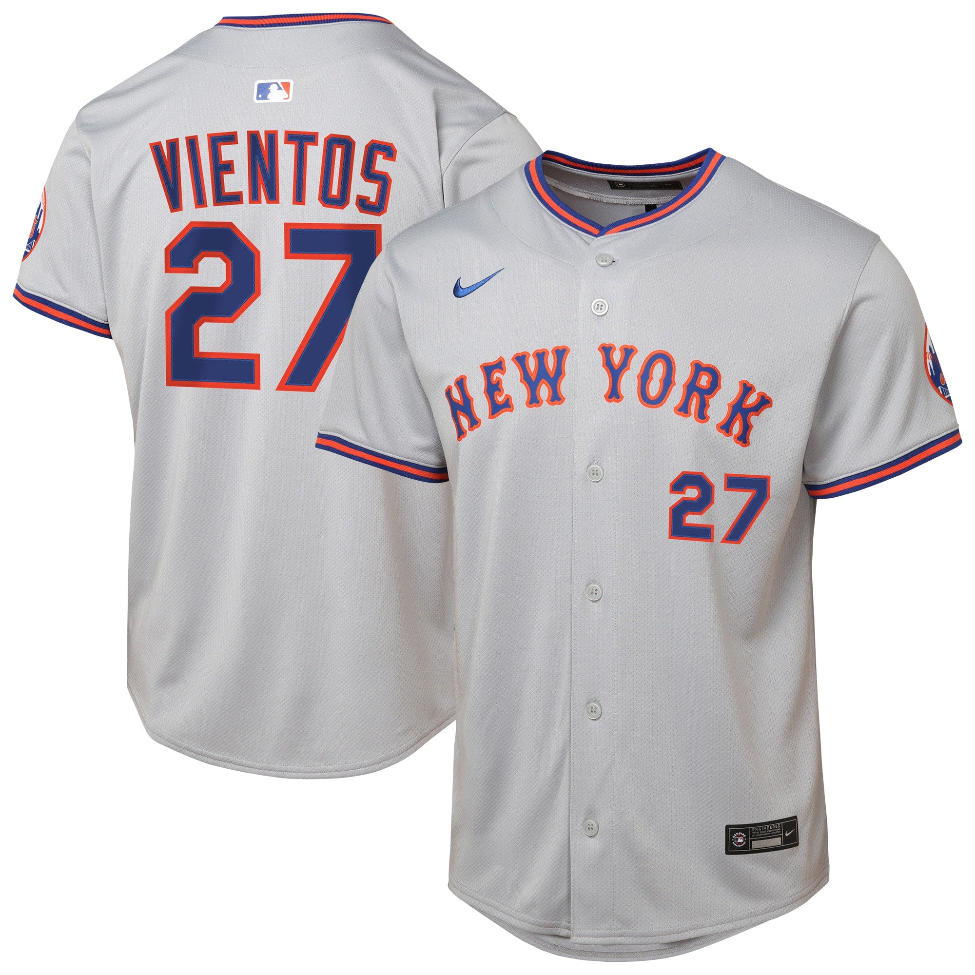 Mark Vientos New York Mets Nike Youth Alternate 2 Limited Jersey?ยจC Royal/Gray - Image 5