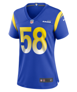 Alternative view of DeAndre Square Los Angeles Rams Nike Women's  Game Jersey - Royal