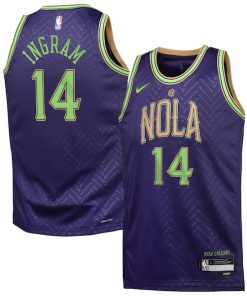 Brandon Ingram New Orleans Pelicans Nike Youth 2024/25 Swingman Player Jersey - City Edition - Purple