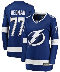 Victor Hedman Tampa Bay Lightning  Women's Breakaway Player Jersey - Blue