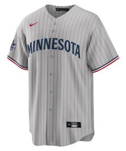 Alternative view of Minnesota Twins Nike 2025 MLB All-Star Game Away Replica Jersey - Gray