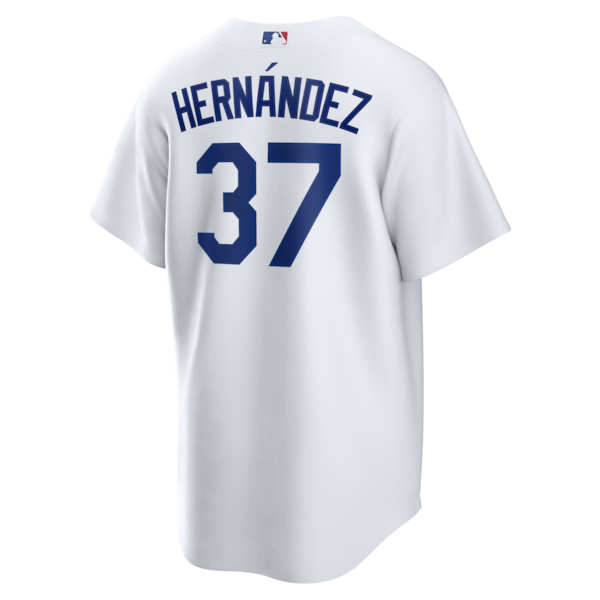 Teoscar Hern¨¢ndez Los Angeles Dodgers Nike 2025 World Series Home Replica Player Jersey - White - Image 3