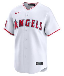 Alternative view of Los Angeles Angels Nike Home Limited Jersey - White