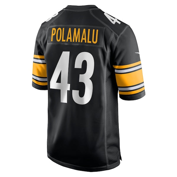 Troy Polamalu Pittsburgh Steelers Nike Retired Player Game Jersey - Black - Image 3