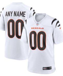 Cincinnati Bengals Nike Game Custom Jersey - White