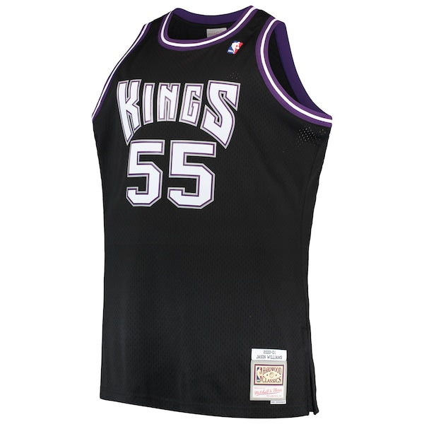 Jason Williams Sacramento Kings Big & Tall 2000/01 Hardwood Classics Swingman Jersey - Black - Image 2
