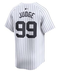 Alternative view of Aaron Judge New York Yankees Nike Home Limited Player Jersey - White/Gray