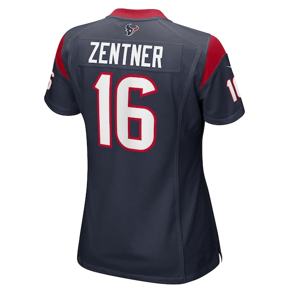 Ty Zentner Houston Texans Nike Women's Team Game Jersey - Navy - Image 3